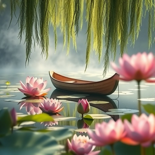 采莲船摇春意浓