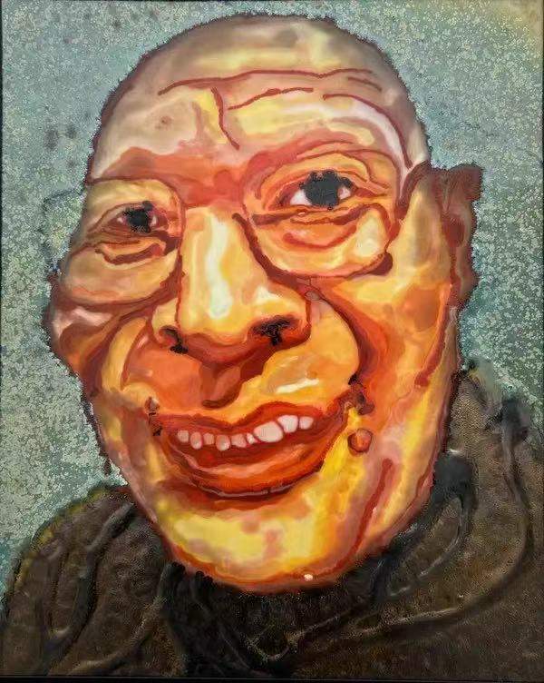 方力钧瓷板画系列 方力钧瓷板画系列