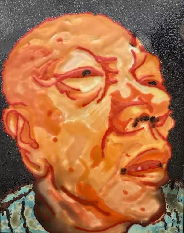 方力钧瓷板画系列 方力钧瓷板画系列