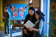 《生命韵律：花间蝶舞——茧、蝶、花 》 艺术展开幕