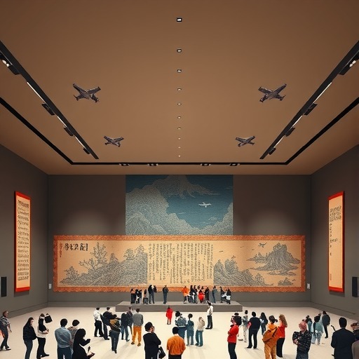 《千里江山图》全卷展示 观众“打飞的”观展