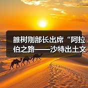 雒树刚部长出席“阿拉伯之路——沙特出土文物”展览开幕式（图1）