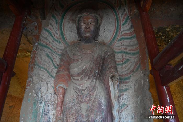 甘肃肃南马蹄寺石窟群“丝路文明”映千年