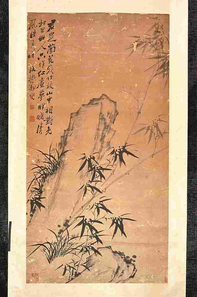 【晒晒咱的镇馆之宝44】郑板桥《竹石兰图》:竹骨兰风 墨香润廉 【晒晒咱的镇馆之宝44】郑板桥《竹石兰图》:竹骨兰风 墨香润廉